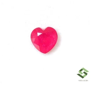 7x7 mm Natural Ruby Heart Shape Cut 1.81 CTS Faceted Loose Gemstone GF - Picture 1 of 8