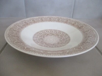 VILLEROY & BOCH Algo Maroon (Brown) 11 1/4" Shallow Pasta Bowl Germany 1748 - Image 1 of 4