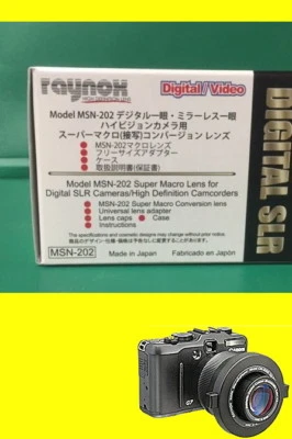 Raynox MSN-202 Macro Lens 4 Canon XA10/XF105/XF100/M40/M41/M400/M46/M406/M30/M31 - Image 1 of 4