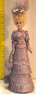 1987 Gorham Valentines Ladies "Sylvia" LE 11" Porcelain Doll - Imagen 1 de 6