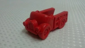 Vintage 1950s 1960s Hard Plastic Red Firetruck 4" - Picture 1 of 6
