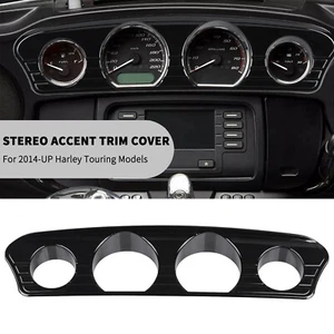 Tri-Line Gauge Trim For Harley 2014-UP Touring Street Glide FLHX Ultra Limited - Picture 1 of 14