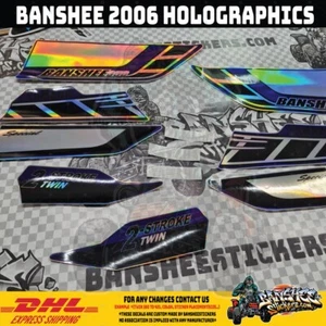 2006 Yamaha Banshee Replik Grafik Aufkleber Abziehbilder HOLOGRAFIK komplettes Kit NEU!! - Bild 1 von 4