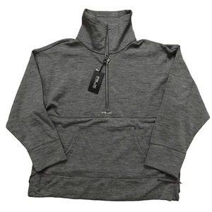 RLX Ralph Lauren Sweatshirt Mens S 1/2 Zip Pullover Wool Blend Stretch Gray NEW - Picture 1 of 7