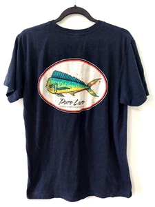 Pure Lure Shirt Mens Medium T Shirt Navy Blue Fishing Myrtle Beach - Picture 1 of 7
