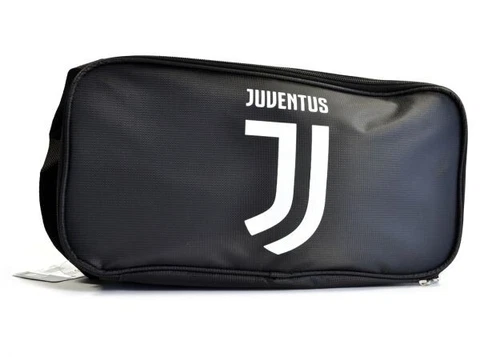 Juventus Football Club Official Black And White Boot Bag School Gym Badge Crest Cover
