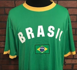 Brasil National Football Futbol Jersey Outtro Sports Men's Size XXL NEW - Picture 1 of 6