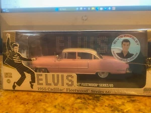 1955 Pink Cadillac Fleetwood 1/43 Model With Elvis Presley Figure - Picture 1 of 4
