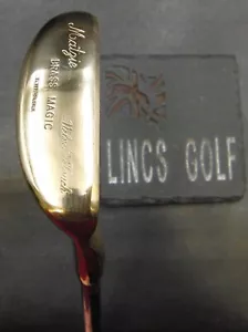 Matzie Brass Magic Putter 89cm Playing Length Steel Shaft With Grip - Picture 1 of 11