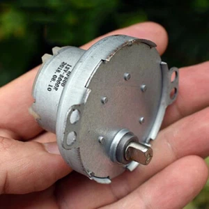 50MM DC 6V-12V 49RPM Slow Speed Reduction Large Torque Metal Gearbox Gear Motor - Picture 1 of 9