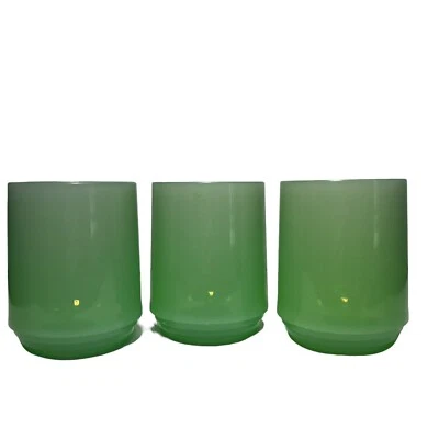 Juego de 3 vasos de bar vintage Georges Briard rocas verdes menta moda antigua Foto 1 de 4
