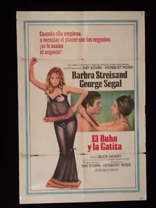 EL BÚHO Y EL GATITO (1970) * BARBRA STREISAND * PÓSTER DE LA PELÍCULA ARGENTINA 1sh - Imagen 1 de 1