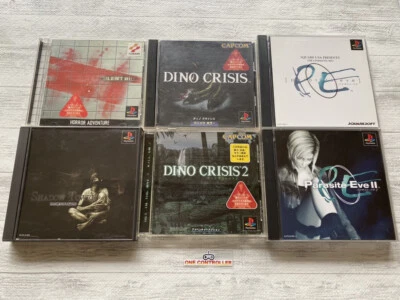 SONY PS One Silent Hill & Shadow Tower & Dino Crisis & Parasite Eve from Japan - Image 1 of 4