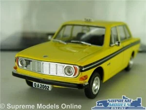 VOLVO 144 TAXI MODEL CAR STOCKHOLM SWEDEN 1970 YELLOW 1:43 SCALE LEO + CASE K8 - Picture 1 of 4