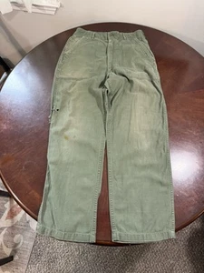 Vintage 60s Type 1 OG-107 Sateen Vietnam War Trousers 32x31 Pant 1969 - Bild 1 von 23