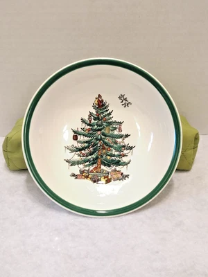 SPODE Christmas Tree Bowl Fruit Dessert Cereal 6.25" Replacement pieces England