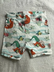 Baby Gap Disney Girl Toddler 3T Shorts Ariel All Print Little Mermaid Stretch - Picture 1 of 7