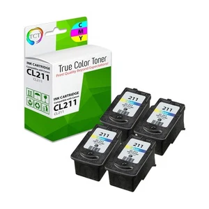 Tinta compatible 4Pk TCT CL-211 CL211 color HY para Canon Pixma MP250 MX330 MX340 - Imagen 1 de 6