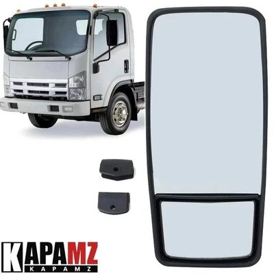 Espejo de puerta del lado del conductor para 2008-2023 ISUZU NPR NPR-HD NQR NRR espejo manual Foto 1 de 4