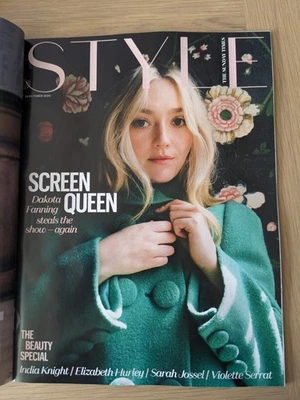 UK SUNDAY TIMES STYLE MAGAZINE - DAKOTA FANNING -  cover & article. 26.10.25 - Image 1 of 4