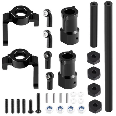 1 Set Track Wheels Metal Refit Parts Conversion Snow Tire Kit for SCX10 RC Car - Image 1 of 4