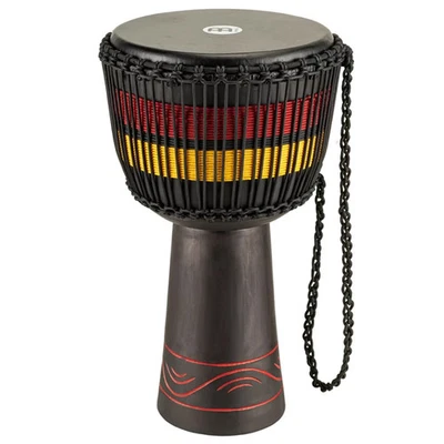 Cuerda de madera afinada Meinl estilo africano Fire Rhythm Series Djembe 13 pulgadas Negro Foto 1 de 4