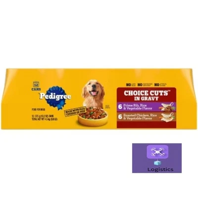 Pedigree Choice Cuts in Gravy Prime  Variety Pack Wet Dog Food - 13.2oz/12ct - Image 1 of 4