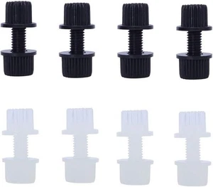 Nylon License Plate Frame Bolts & Nuts & Screws Fasteners for One Size, black - Bild 1 von 4