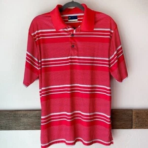 Jack Nicklaus Golf Shirt Mens Red Striped Size L - Bild 1 von 6