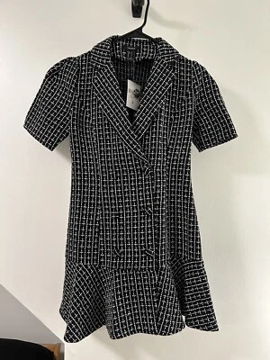 Forever 21 Black And White Button-Down Dress - Size S — 第 1/4 张图片