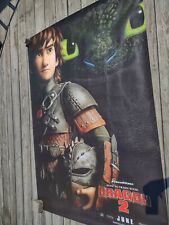 Movie Theater Poster “How To Train Your Dragon 2” 70 Inches H x 48 Inches wide”