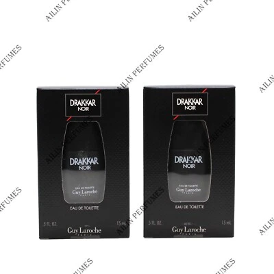 DRAKKAR NOIR por guy laroche 0,5 oz (15 ml) EDT Splash hombres Foto 1 de 3