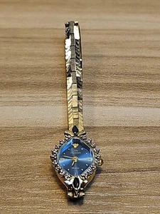 Jules Jurgensen Watch Swiss Diamond Sapphire Bezel Quartz Women's JJ Watch 7112W - Picture 1 of 18