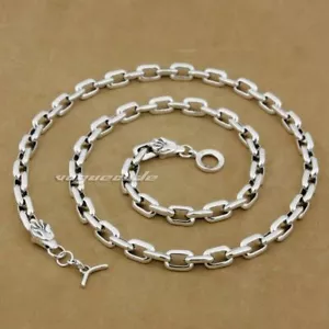 Wolf Link 925 Sterling Silver Chain Necklace Mens Punk Jewellery 8G012NB BZ - Picture 1 of 20