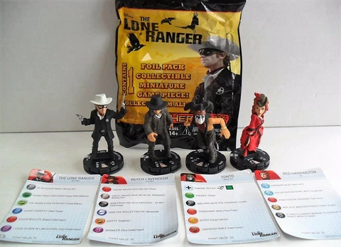 WIZKIDS HEROCLIX DISNEY THE LONE RANGER SET OF (4) LOOSE SET Cover