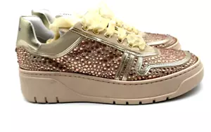 scarpe sneakers donna Kenneth Cole New York Camoscio Strass oro - Foto 1 di 7