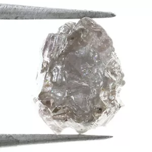 Raw Loose Rough Natural Shape Fancy Grey Pink Color 1.09 Ct Diamond - Picture 1 of 1