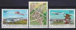 Luxemburg 1981 Yvert 987/89 Flugzeuge Luftfahrt postfrisch sehr schön - Bild 1 von 1