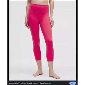 Lululemon Align HR Crop 23" Size 14 / NWT / Color: Passionate - Picture 1 of 10