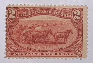 Travelstamps: 1898 US Stamps Scott# 286, mint, og, MOGLH, Farming in the West - Picture 1 of 5