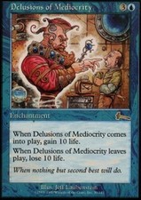 1x Delusions of Mediocrity MTG Urza's Legacy NM Magic Regular