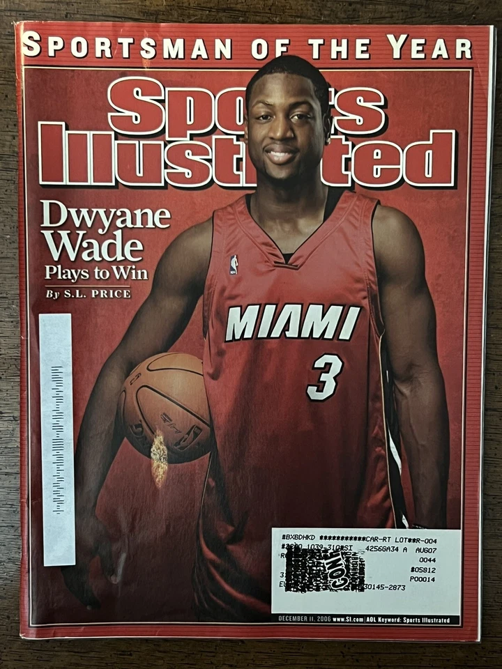 Sports Illustrated 11 de diciembre 2006 Dwayne Wade Miami Heat Deportista del Año Foto 1 de 4