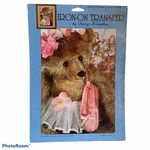 VTG 1992 Daisy Kingdom Iron On Transfer Ballerina Bear "Natassia Takes A Break" - Picture 1 of 5