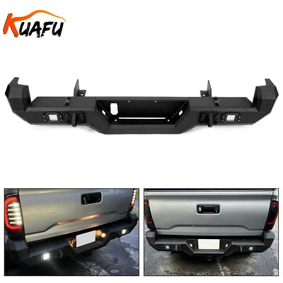 Pro Series Rear Bumper w/ Lights For 2016-2023 21 22 Toyota Tacoma Heavy Duty Foto 1 de 4