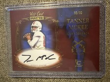 2023 Wild Card Matte Football TANNER MCKEE Smoking Guns RC Auto 10/10 Jersey #
