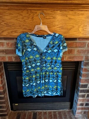 Blusa para mujer Relativity nueva con etiquetas azul talla grande 1X Foto 1 de 2