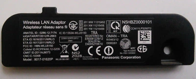 Adaptador LAN inalámbrico Panasonic TCL60DT60 TCP60S60 TCP65S60 N5HBZ00101 Foto 1 de 2