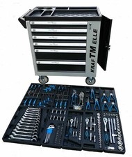 KRAF TM ELLE Carro de Herramientas 155 Piezas - Gris (8436039194069)