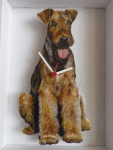 Airedale Dog Wall Clock. New & Boxed - Picture 1 of 1