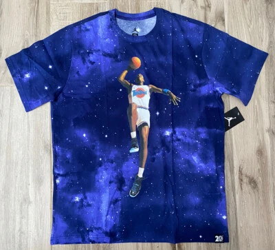 NIKE AIR JORDAN XI 11 SPACE JAM GALAXY 20th ANNIVERSARY SHIRT 801578 100 sz XL - Image 1 of 4
